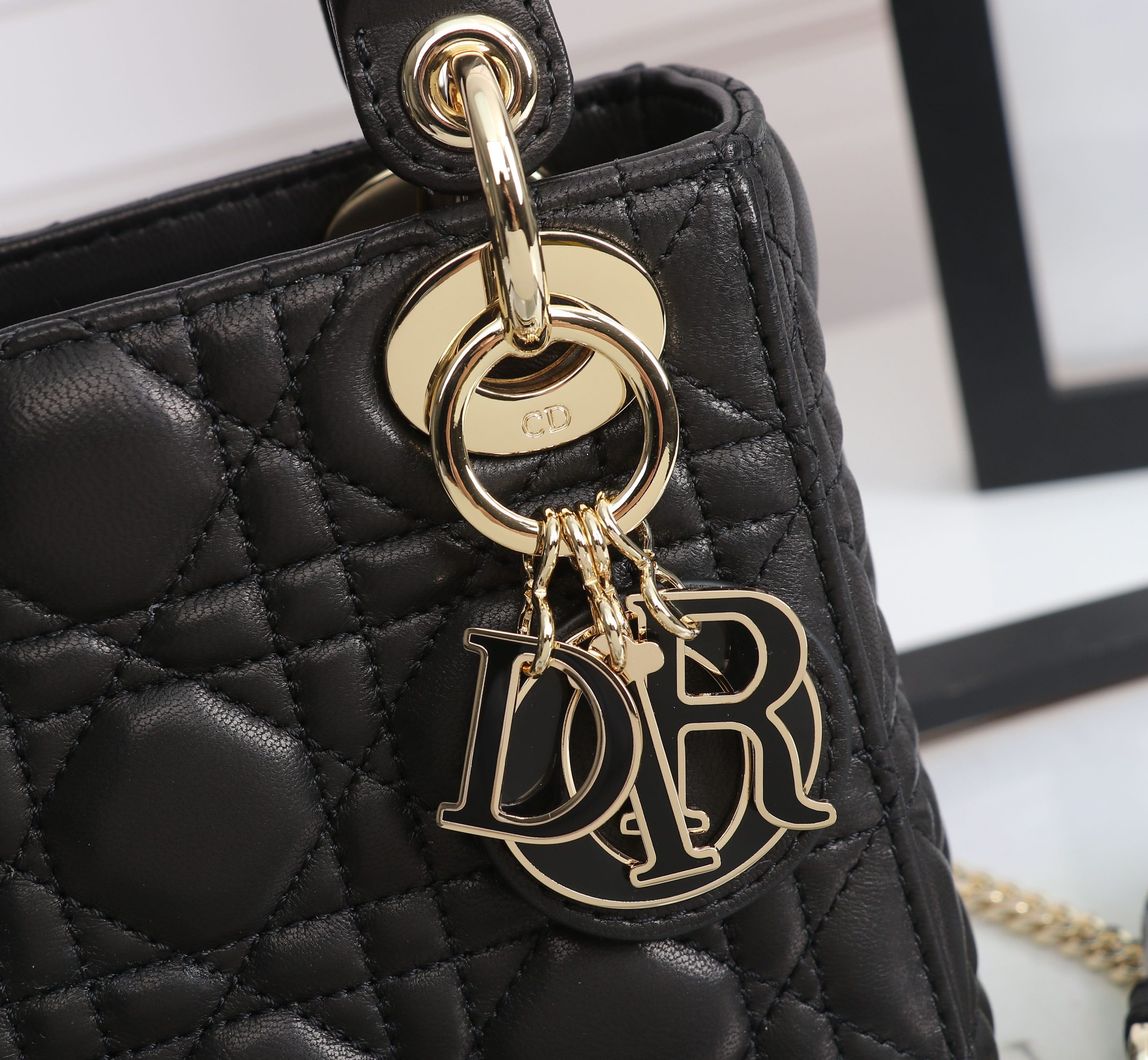 Mini Lady Dior Bag Black Cannage Lambskin